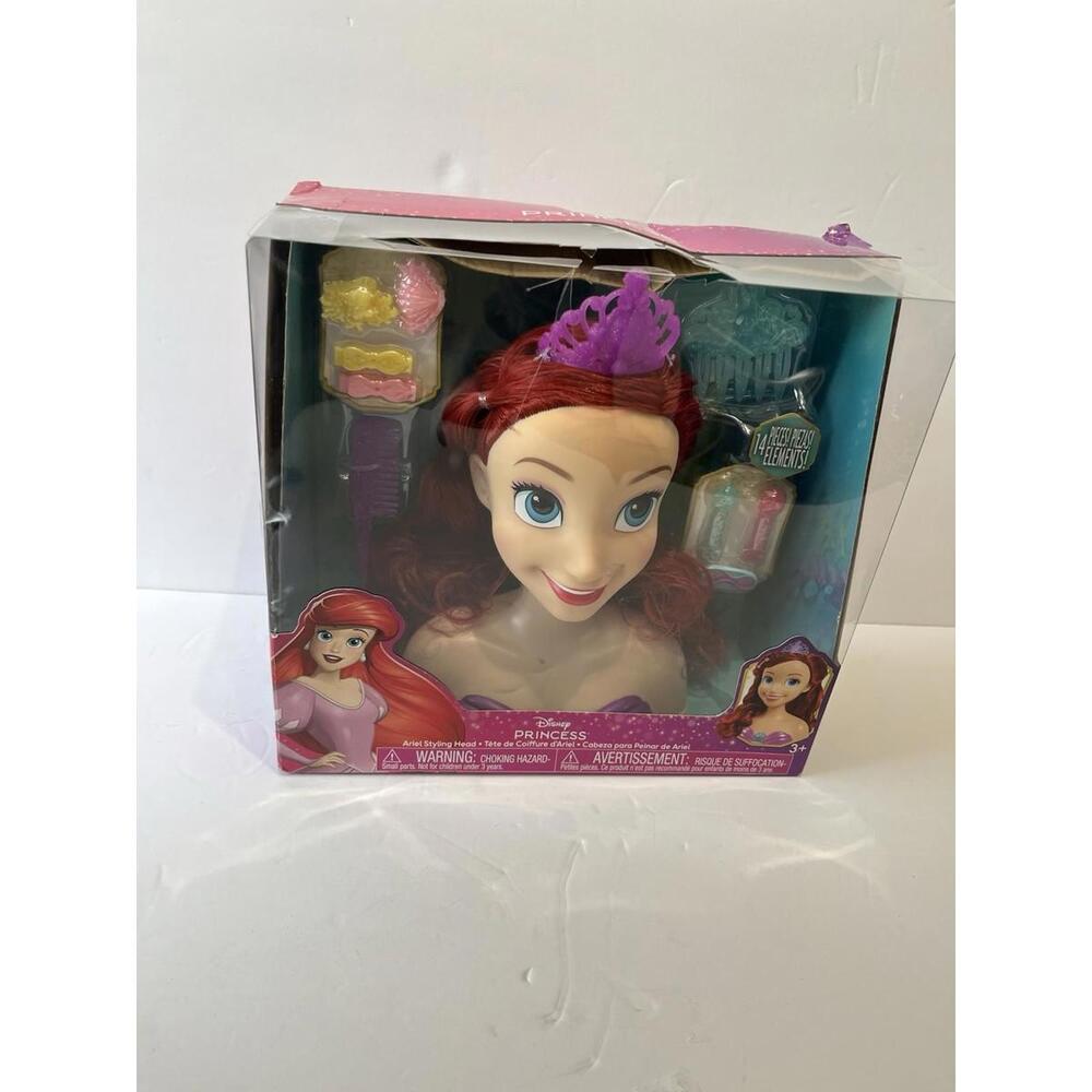 Disney Princess ARIEL Styling Head, 3+ BRAND NEW (c) 2024 - 14 Pieces Damage Box